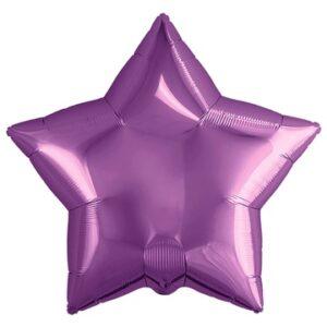 Фольгированная звезда Пурпурная