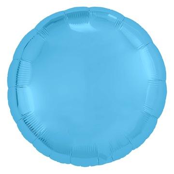 Фольгированный круг Голубой