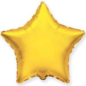 Фольгированная звезда Золотая