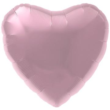 Фольгированное сердце Розовое